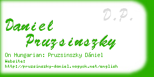 daniel pruzsinszky business card